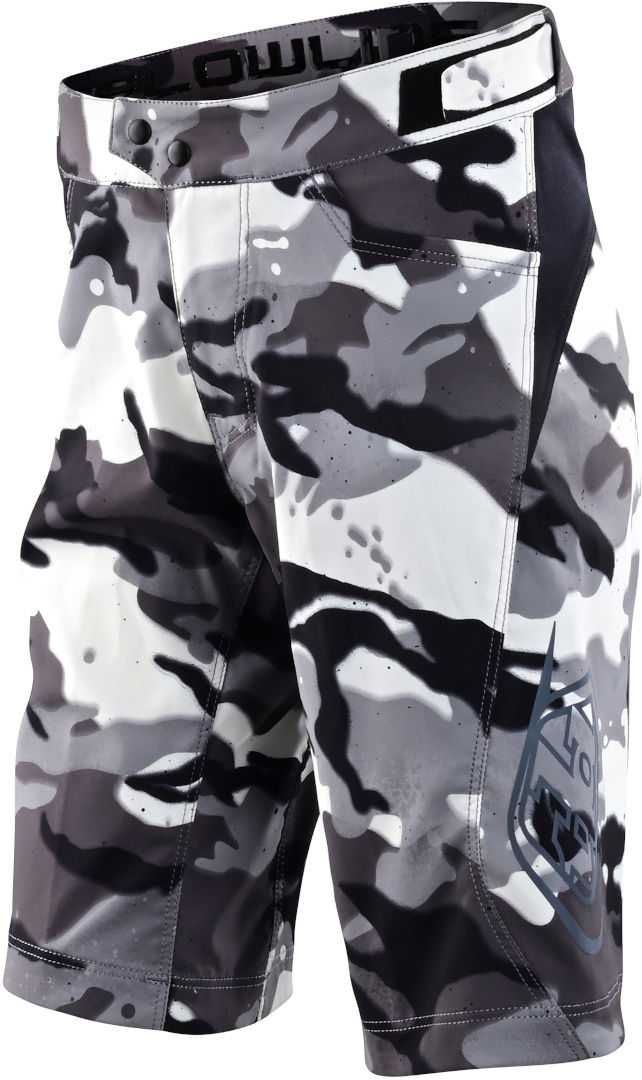 Troy Lee Designs Flowline Shell Spray Camo Pantaloni scurți de bicicletă pentru tineret Camuflaj alb 22 Figura 1