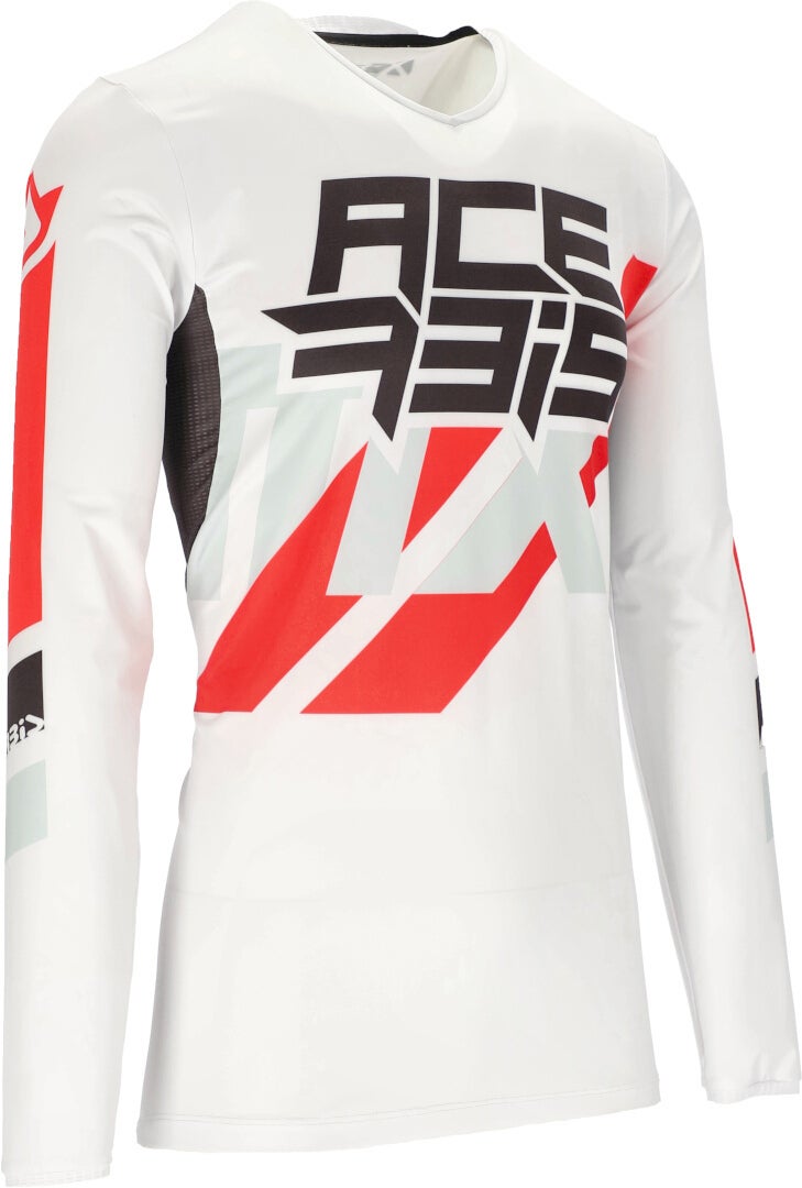 Acerbis X-Flex Three Motocross Jersey weiß/rot 3XL Abbildung 1
