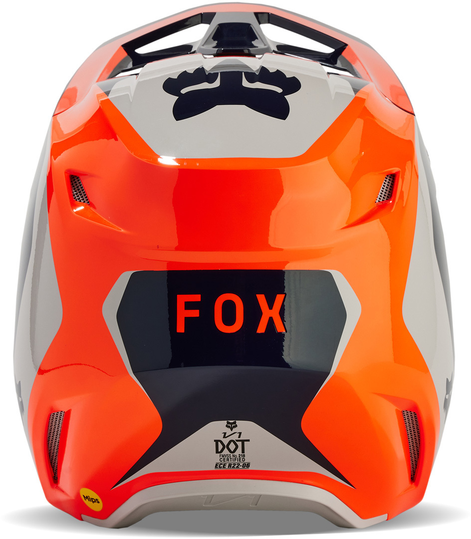 FOX V1 Nitro MIPS Motocross Helmet black/white/orange S (55/56) Figure 6
