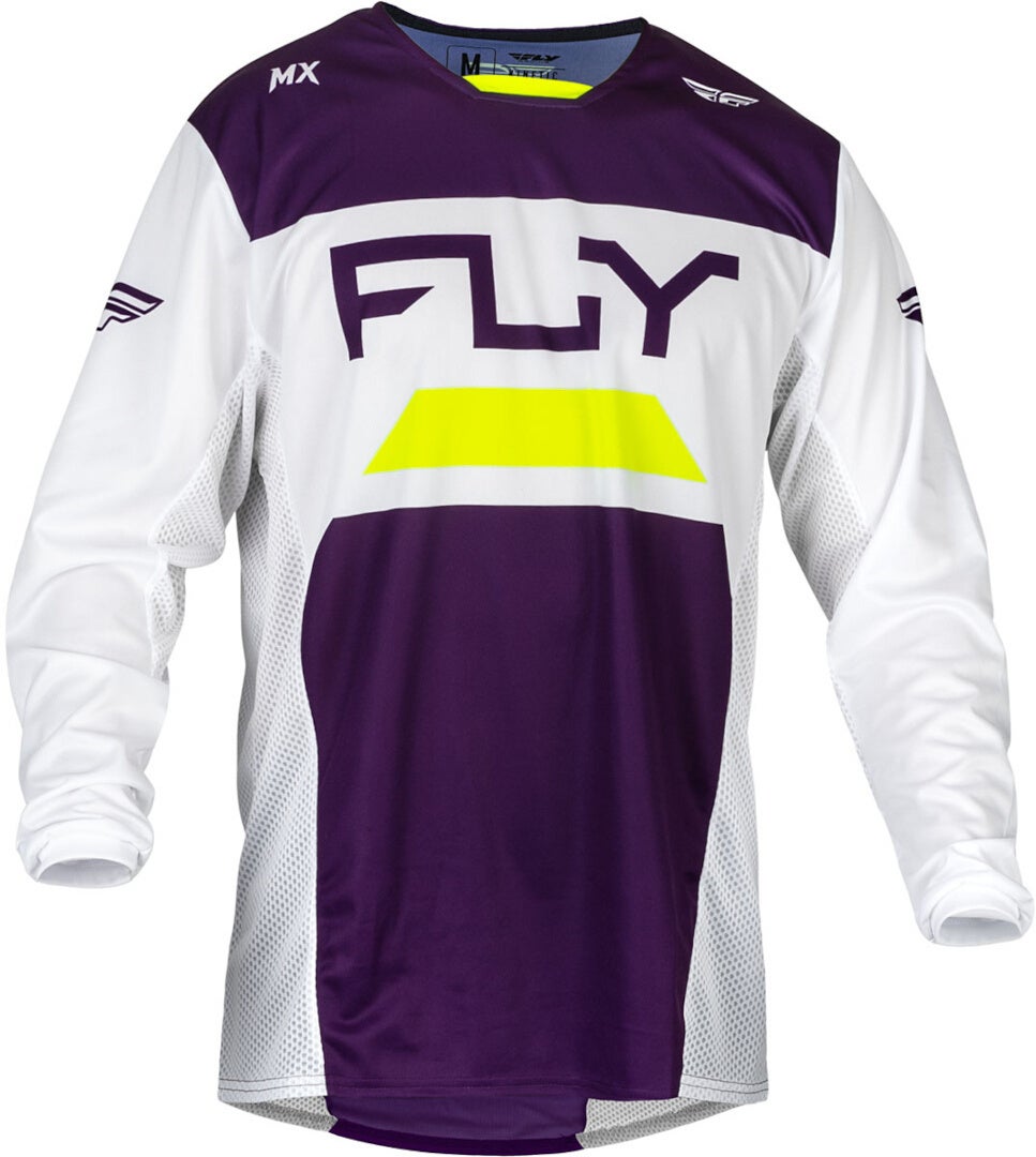 Fly Racing Kinetic Reload 2024 Мотокрос фланелка лилаво/бяло M Фигура 1
