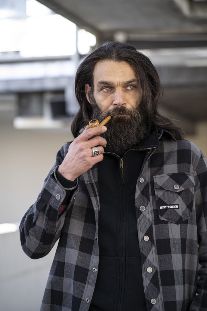 HolyFreedom Jessie James Flannel Hemd grau 3XL Abbildung 4