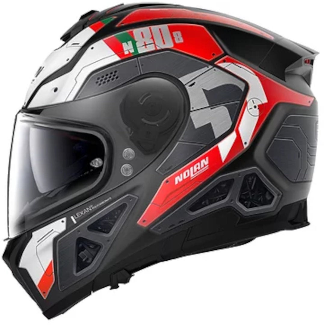 Nolan N80-8 Starscream N-Com Casco nero/bianco/rosso S (56) Figura 3