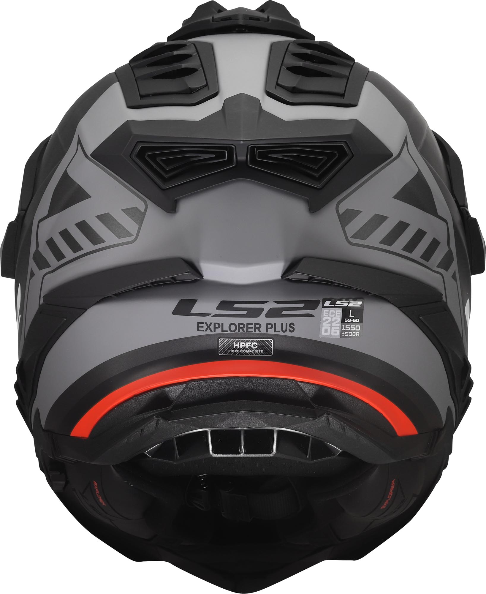 LS2 MX701 Explorer Hexa Enduro Helmet black/grey/red S (55/56) Figure 4