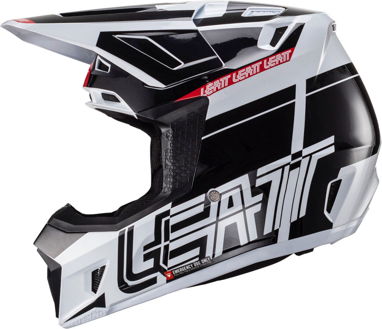 Leatt 7.5 V24 Casco da motocross con occhiali nero/bianco/rosso S (55/56) Figura 5