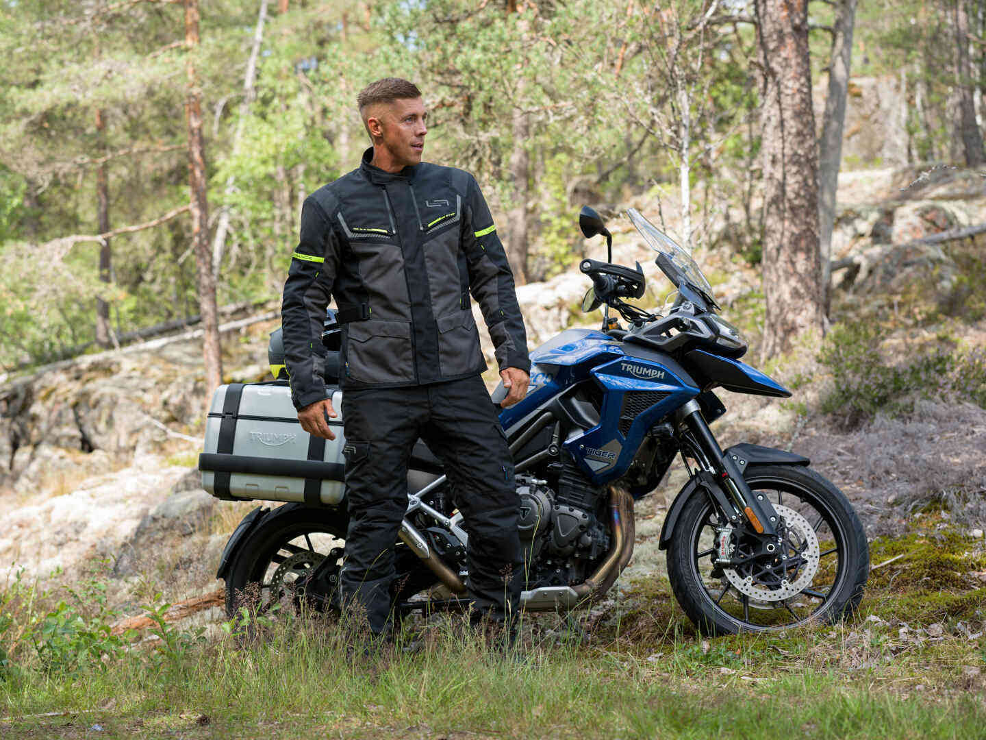 Lindstrands Sylarna waterproof Motorcycle Textile Jacket grey/black 50 Figure 5