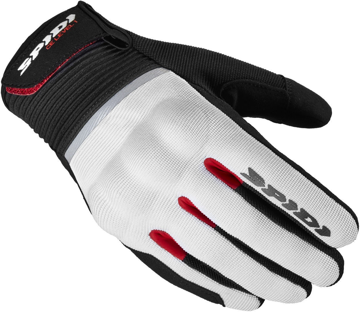 Spidi Flash Motorcycle Gloves white/black M Figure 1