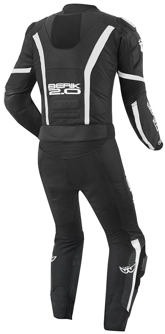 Berik Losail Two Piece Motorcycle Leather Suit black/white 52 Figure 2