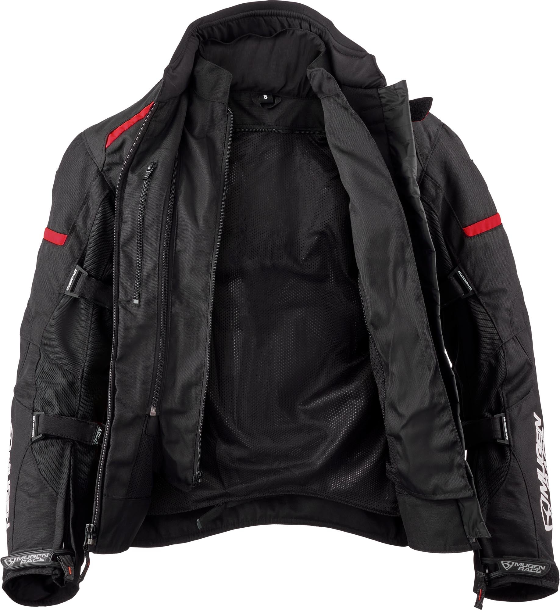 MUGENRACE Fuggire-A imperméable dames moto textile veste noir/rouge M Figure 5