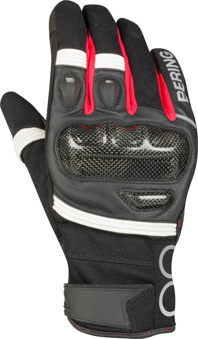 Bering Raid Motorrad Handschuhe schwarz/weiß/rot XL Abbildung 1