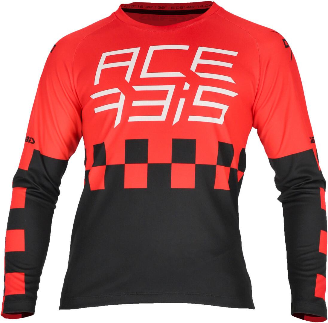 Acerbis MX J-Kid Tricou de motocross pentru copii Roșu/Negru XS Figura 1