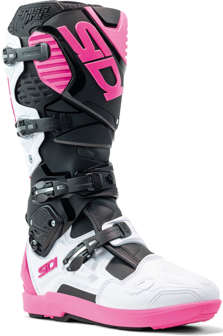 Sidi Crossfire 3 SRS Bottes Motocross noir/blanc/rose 43 Figure 1