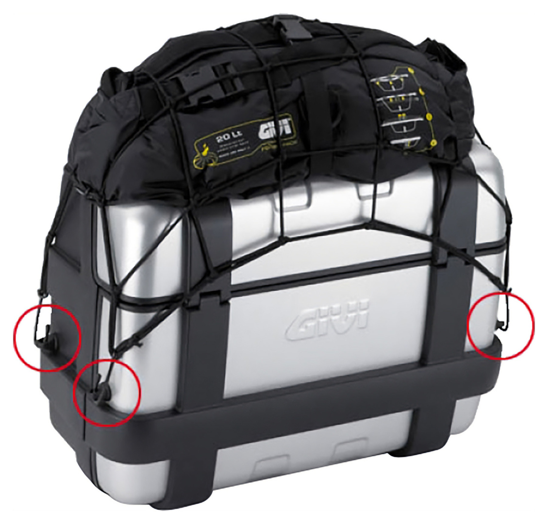 GIVI Elastisches Gepäcknetz schwarz Figur 2