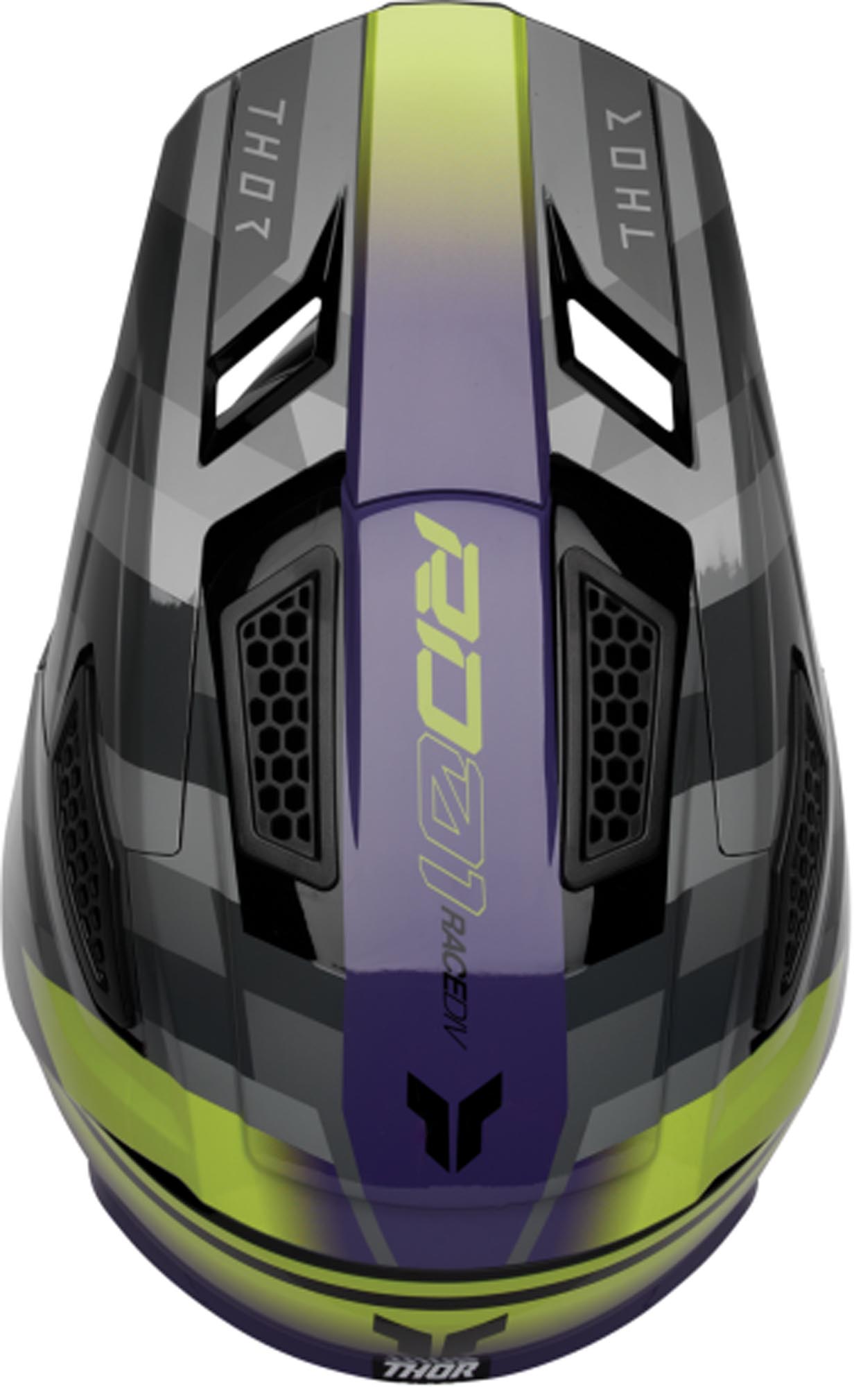 Thor Fleet Camber Cască de motocross Negru/mov M (57/58) Figura 4
