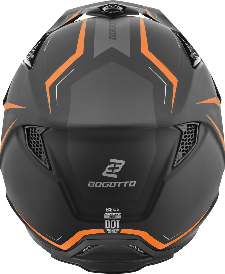 Bogotto Radic WN-ST 22.06 Hjelm orange/sort M Figur 7