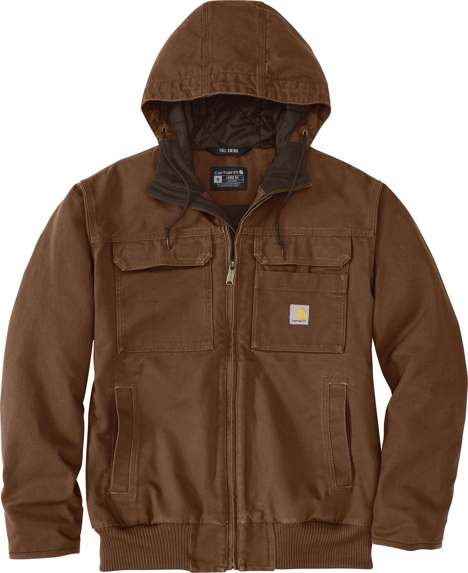 Carhartt Washed Duck Bartlett Active Jacket brown L Figure 1