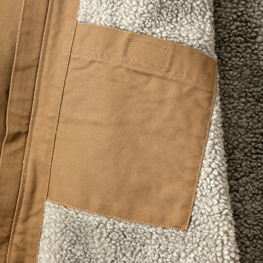 Carhartt Relaxed Fit Washed Duck Sherpa Lined Jachetă Maro XXL Figura 4