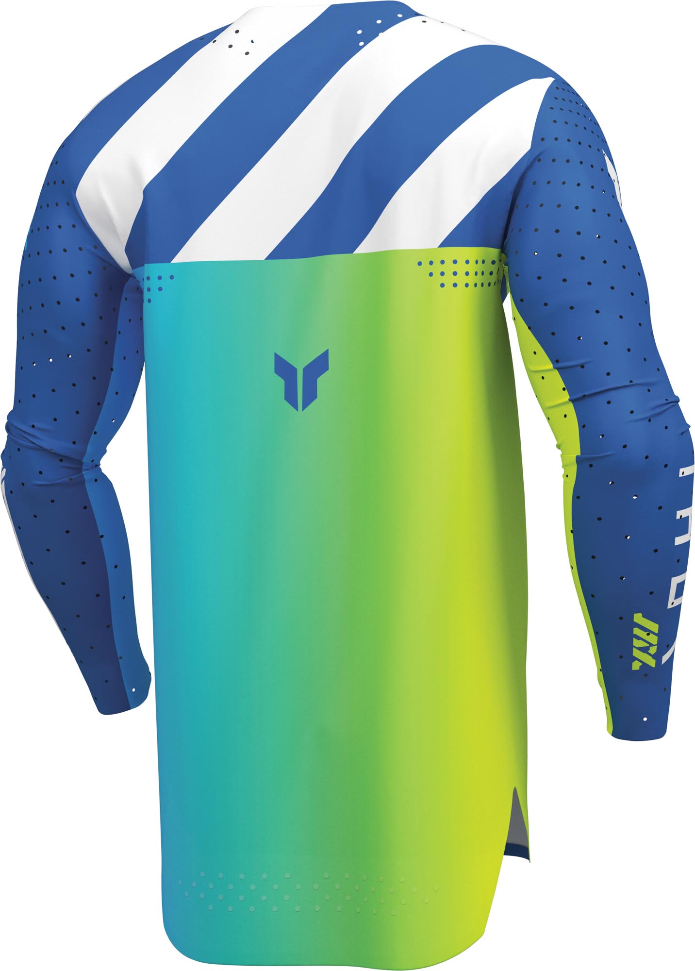 Thor Sportmode Synth Motocross trøye blå XL Figur 4