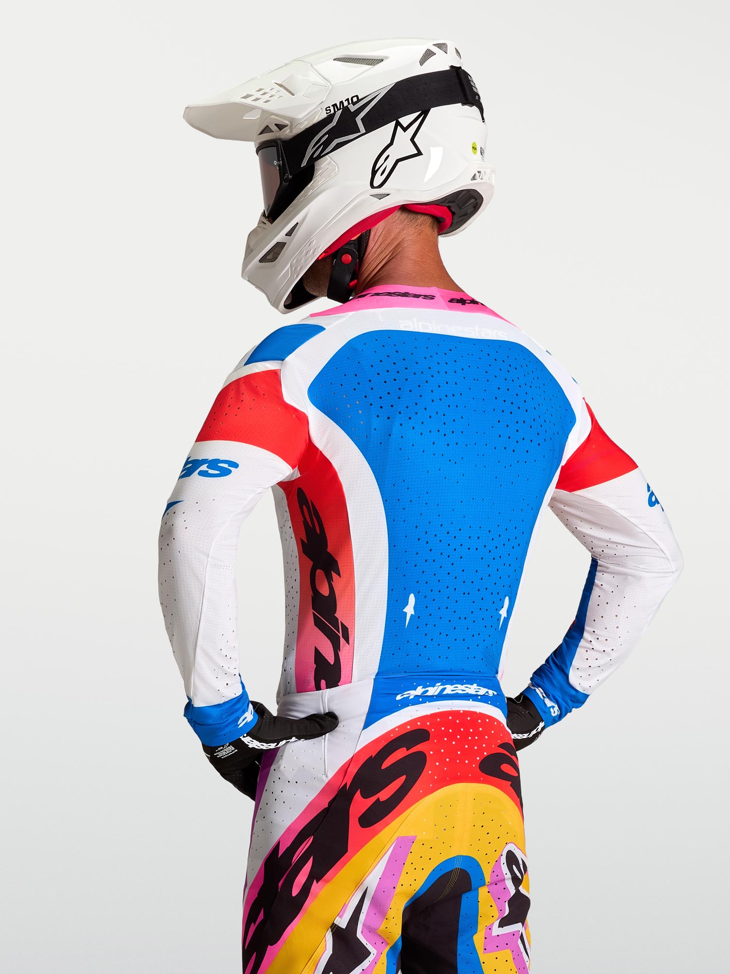 Alpinestars Supertech Dyna Maillot Motocross blanc/multicolore S Figure 9