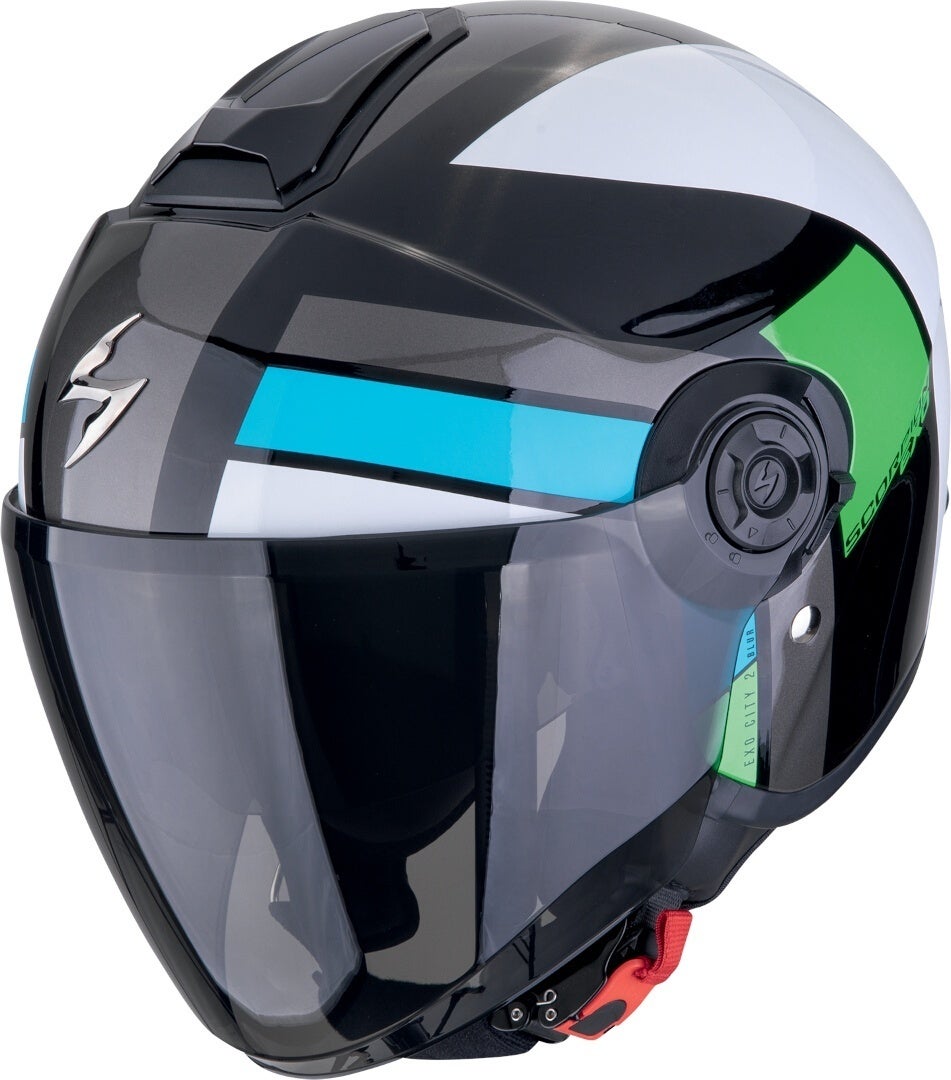 Scorpion EXO-City II Blur Cască cu reacție Negru/Alb/Verde XXL (62/63) Figura 1