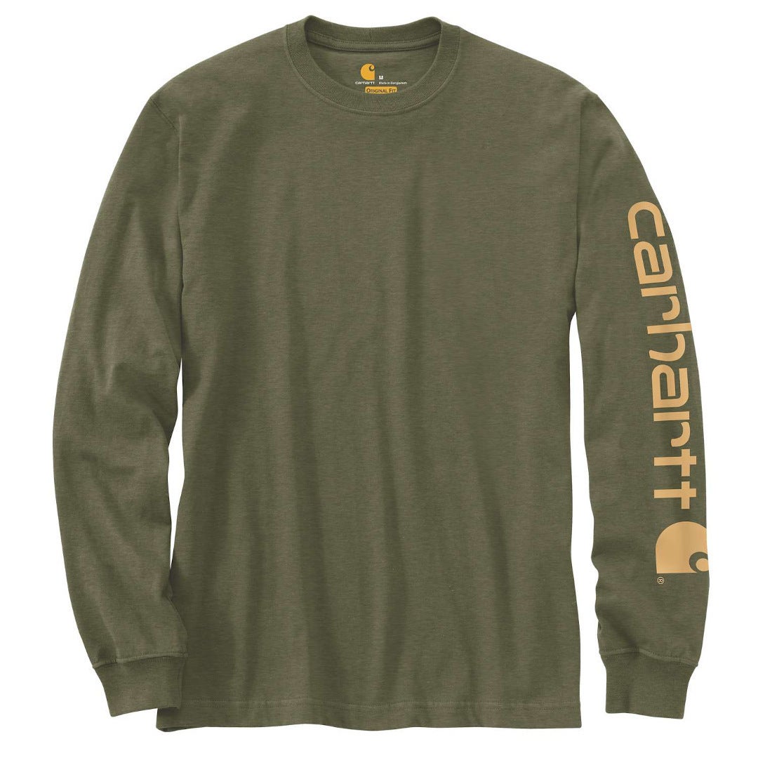 Carhartt Logo Mânecă lungă Kaki XL Figura 1