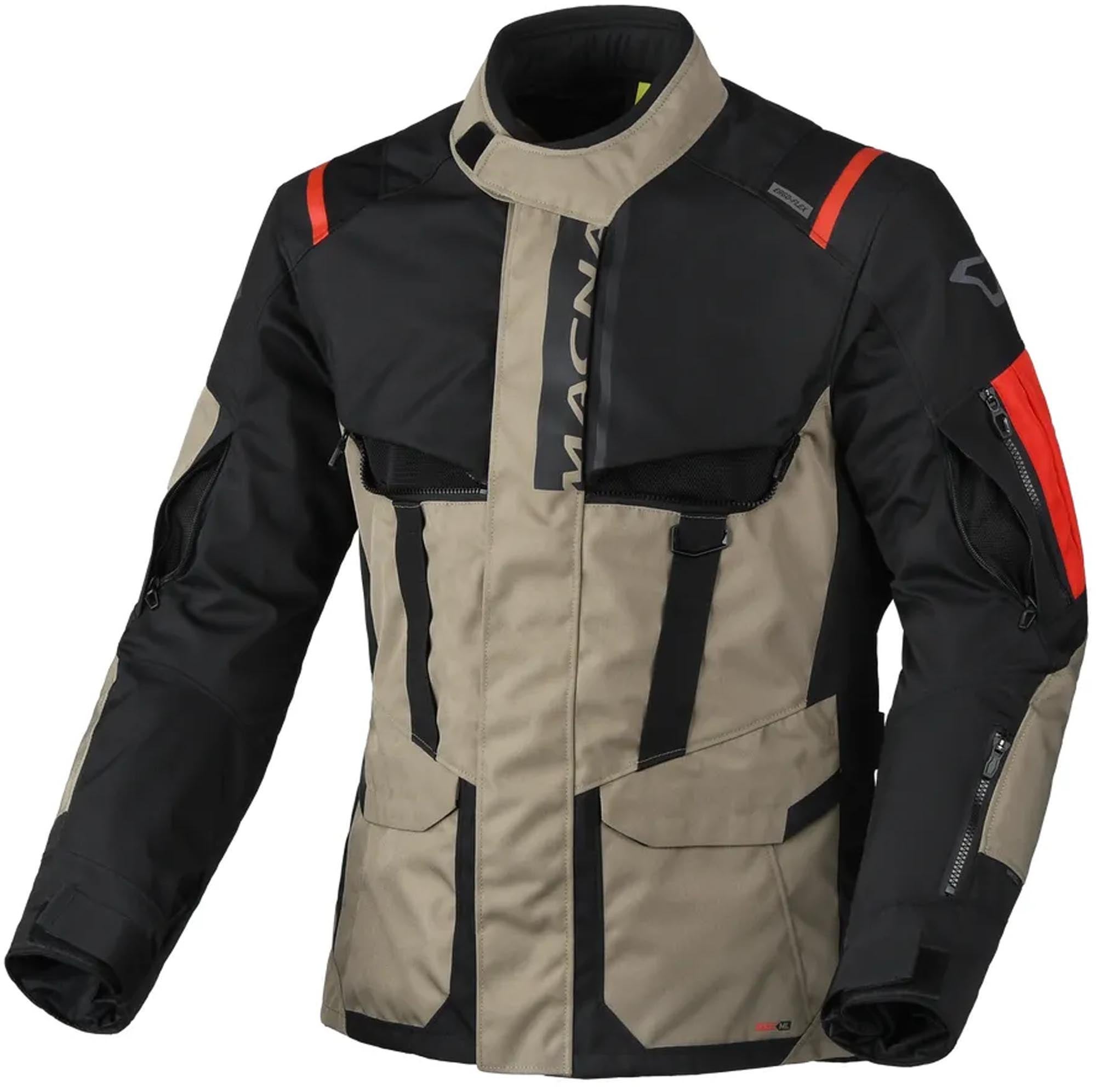 Macna Rancher 2.0 Veste textile moto imperméable beige/noir 3XL Figure 1