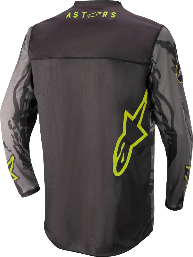 Alpinestars Racer Tactical Maglia Motocross nero/grigio/giallo L Figura 2