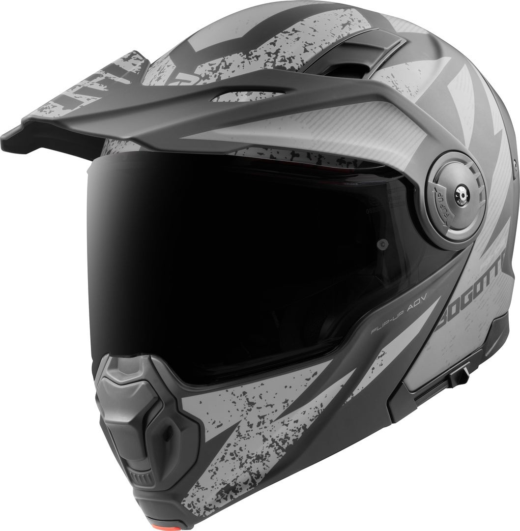 Bogotto FG-102 Safari Стеклопластиковый эндуро шлем с откидывающимся верхом чёрный матовый или серый XS Рисунок 3