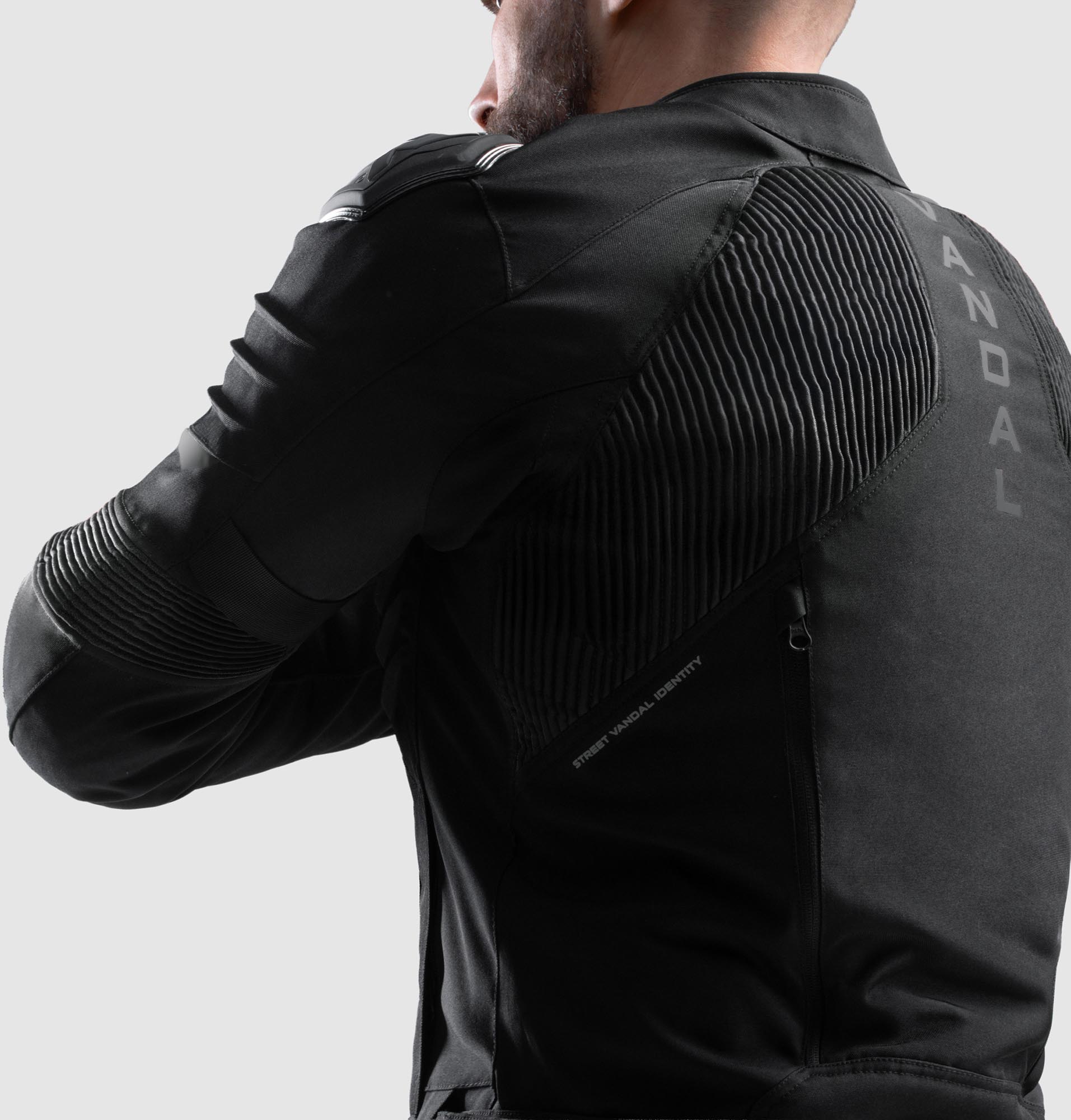 Rebelhorn Vandal 2 waterproof Motorcycle Textile Jacket black 6XL Figure 4