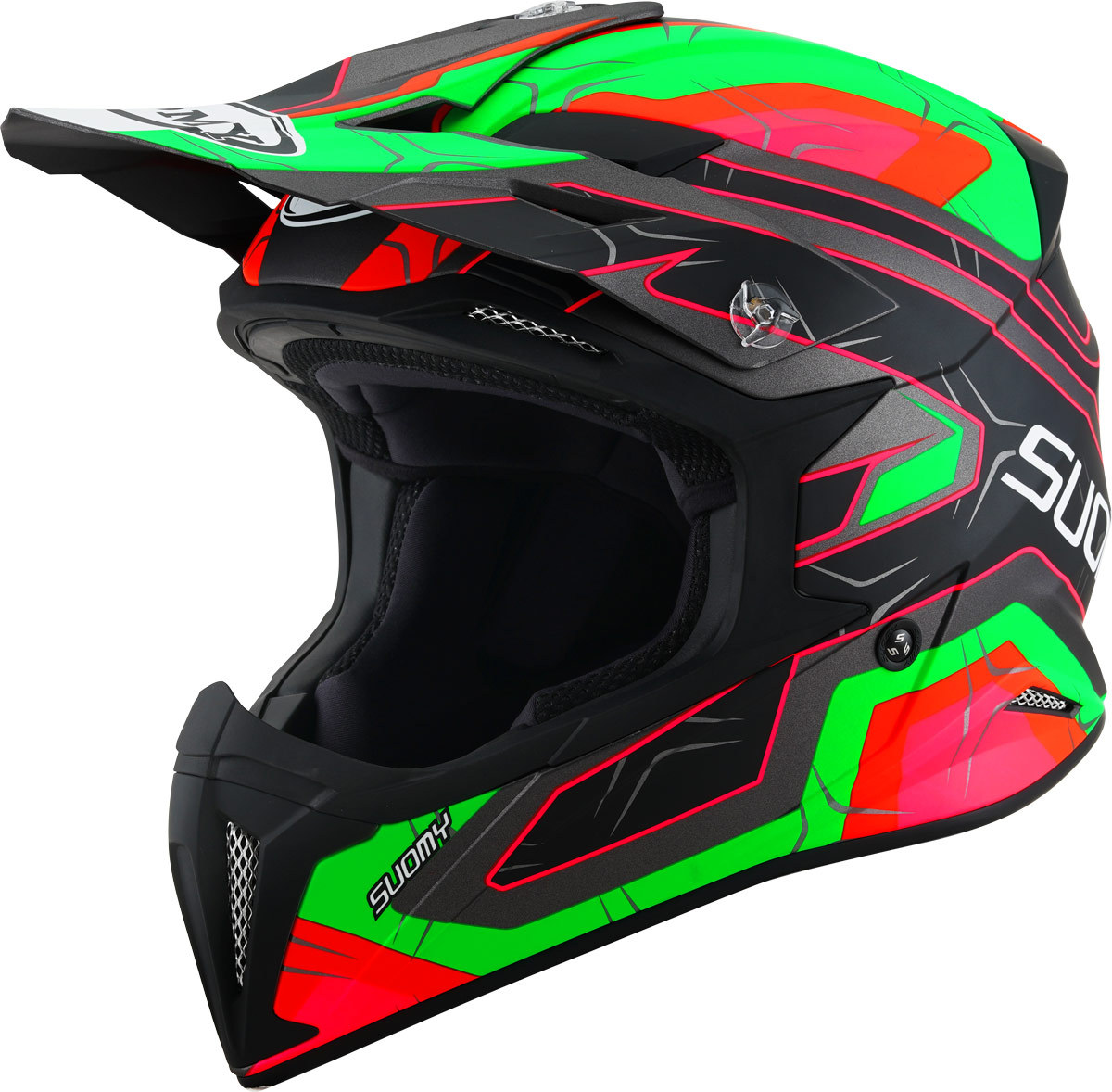Suomy X-Wing Subatomic Cască de motocross Negru/Verde XS (53/54) Figura 1