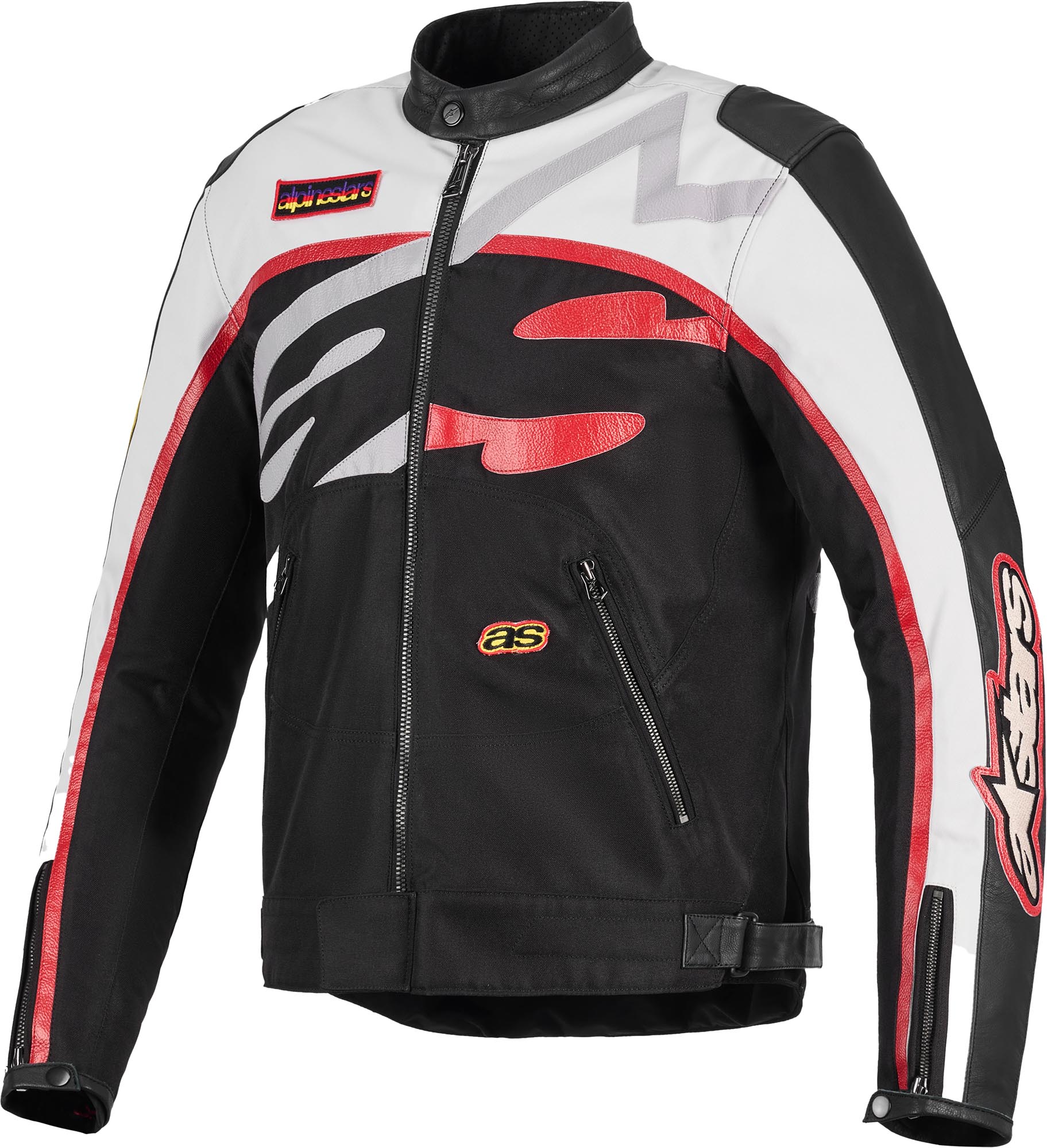 Alpinestars Axton waterrepellent Motorcycle Textile Jacket black/white/red M Figure 1