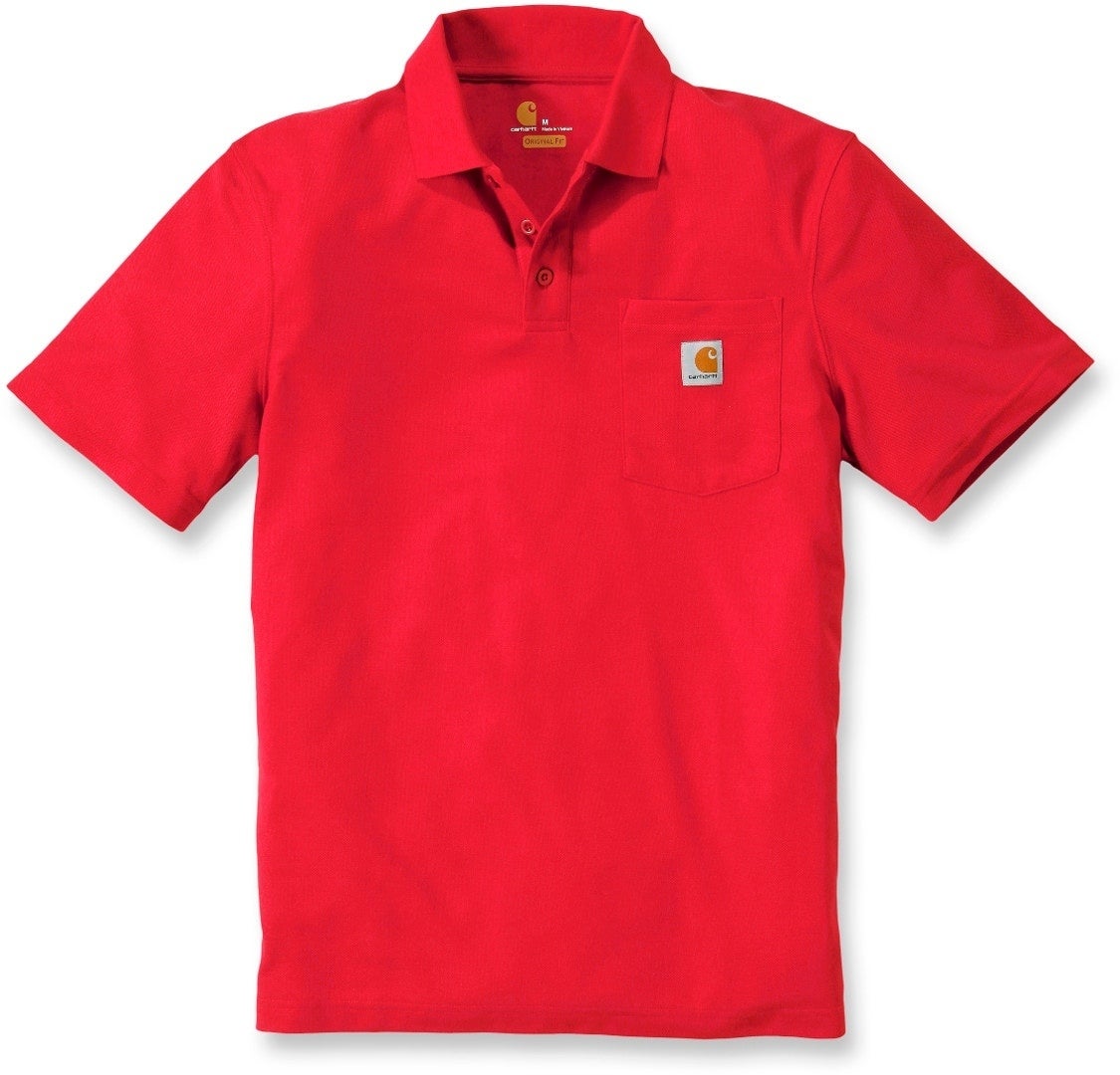 Carhartt Contractors Work Pocket Polo rosso M Figura 1