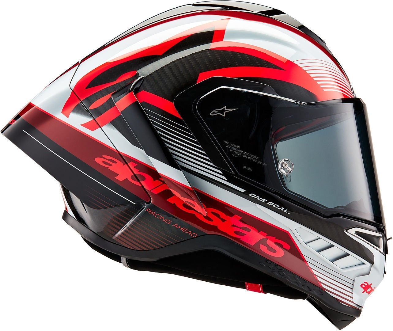 Alpinestars Supertech R10 Team Carbon Hjelm svart/rød/hvit XL (61/62) Figur 4