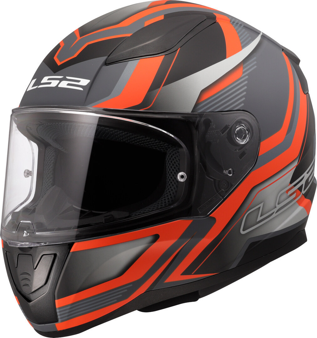 LS2 FF353 Rapid II Flitz Cască Gri mat/portocaliu XXL (63/64) Figura 1