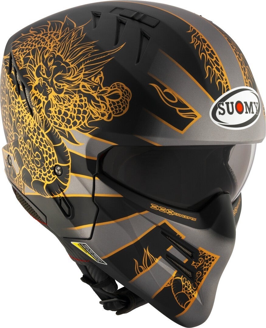 Suomy Armor Dragon Casco Jet Grigio opaco XL (61) Figura 6