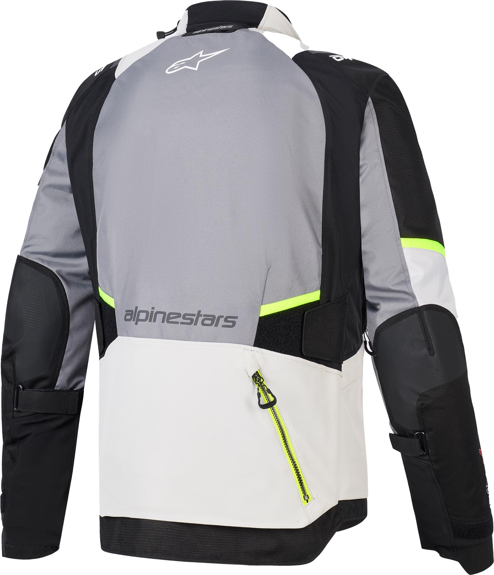 Alpinestars Andes V4 Drystar waterproof Motorcycle Textile Jacket grey/yellow XL Figure 2