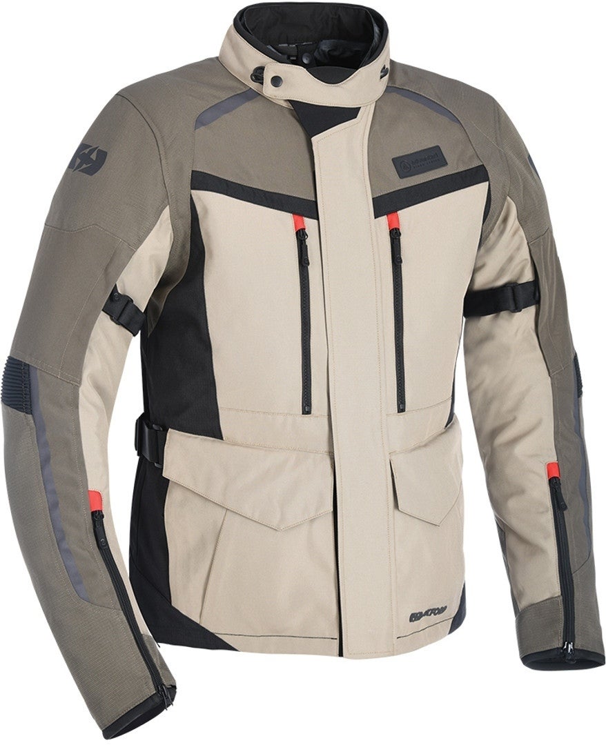 Oxford Continental Motorcycle Textile Jacket dark brown/light brown S Figure 1