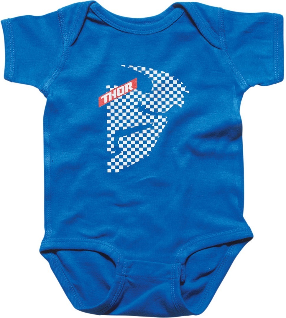 Thor Infant Headchecked Supermini Baby Strampler blau 18-24 Monate Abbildung 1