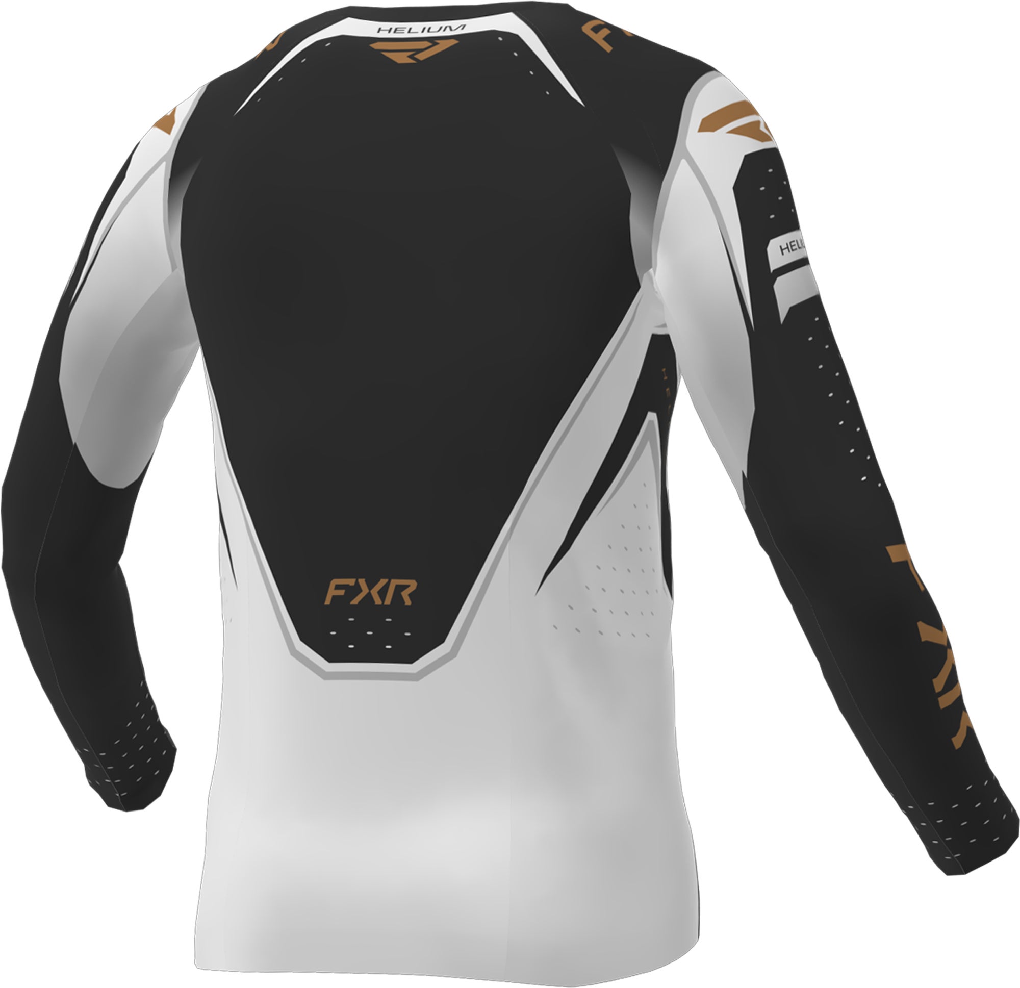 FXR Helium Youth Motocross Jersey black/white/bronze M Figure 2