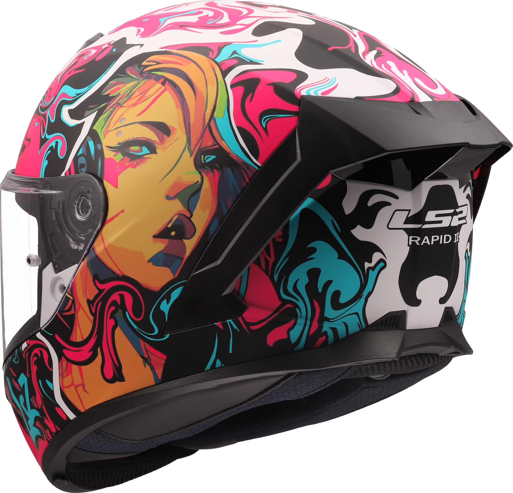 LS2 FF820 Rapid III Cyberg Helm M (57/58) Figuur 3