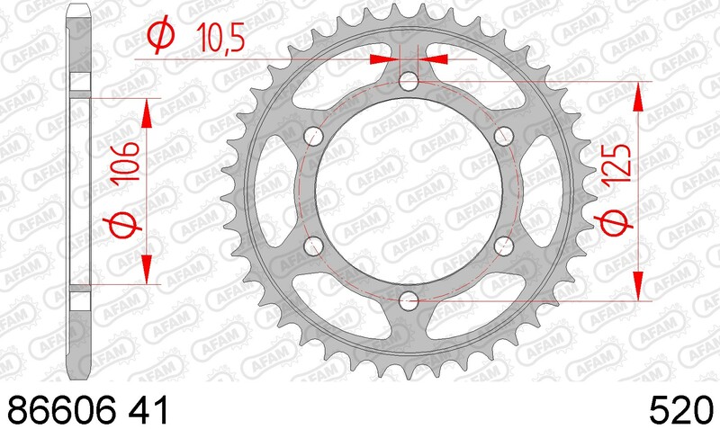 AFAM Standard stålkrona 86606 - 520 Figur 2