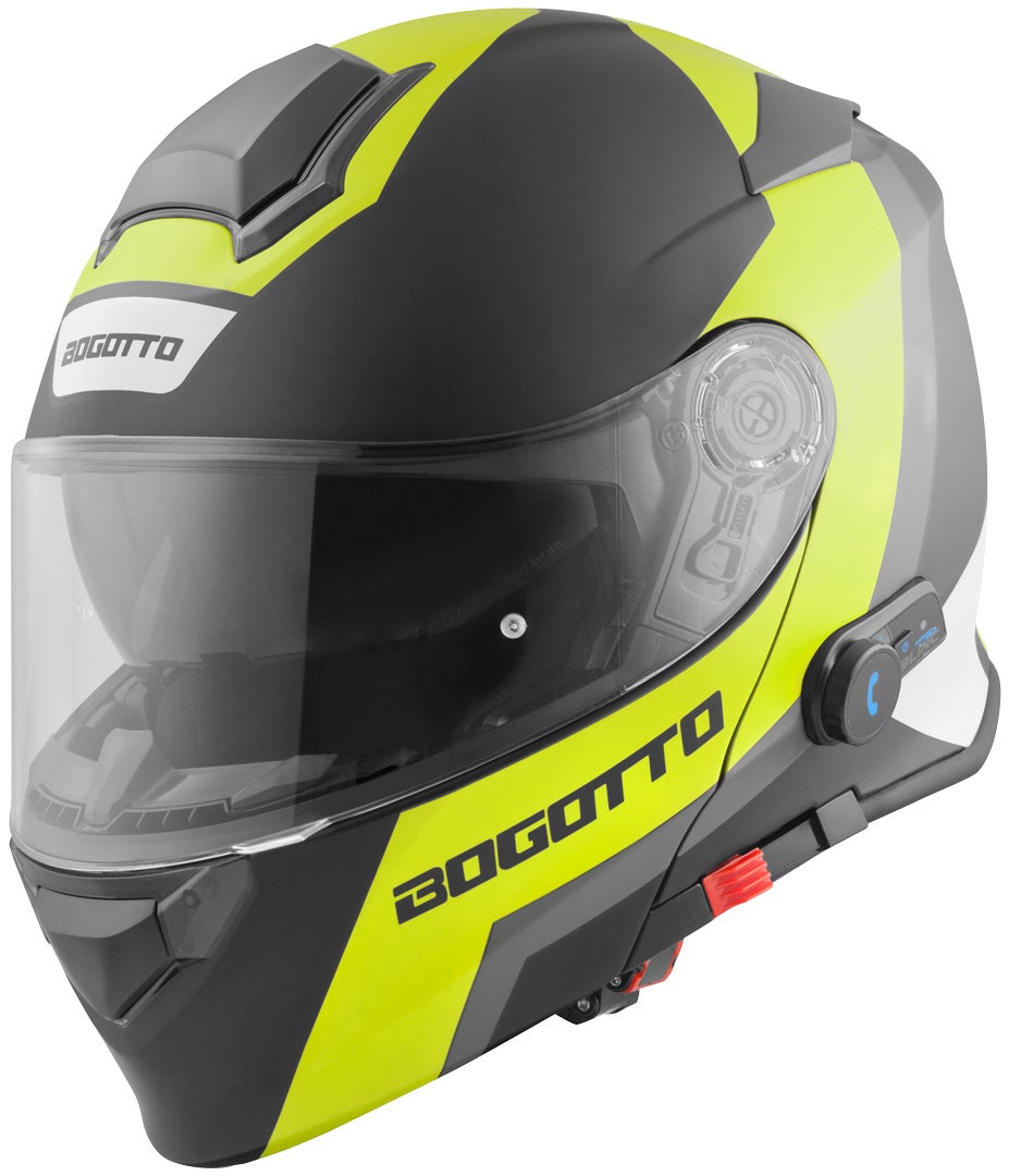 Bogotto V271 BT Zabu Bluetooth hjelm sort mat/neon S Figur 2