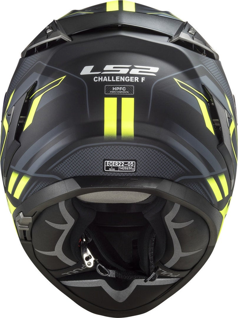 LS2 FF327 Challenger Spin Helm schwarz/gelb XS (53/54) Abbildung 2