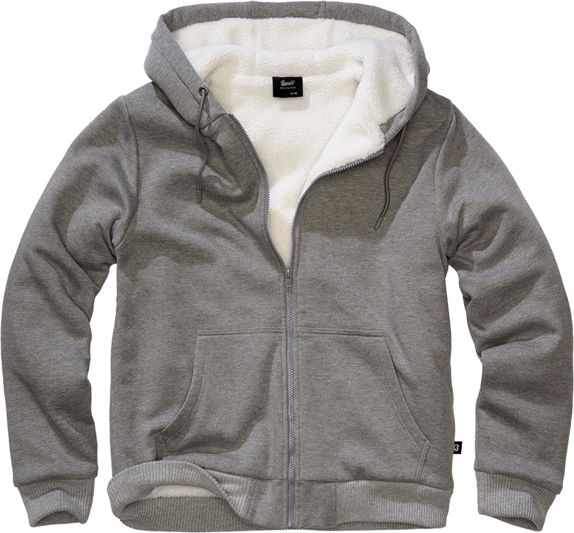 Brandit Teddy Sweatjacka mörkgråmelerad 7XL Figur 1