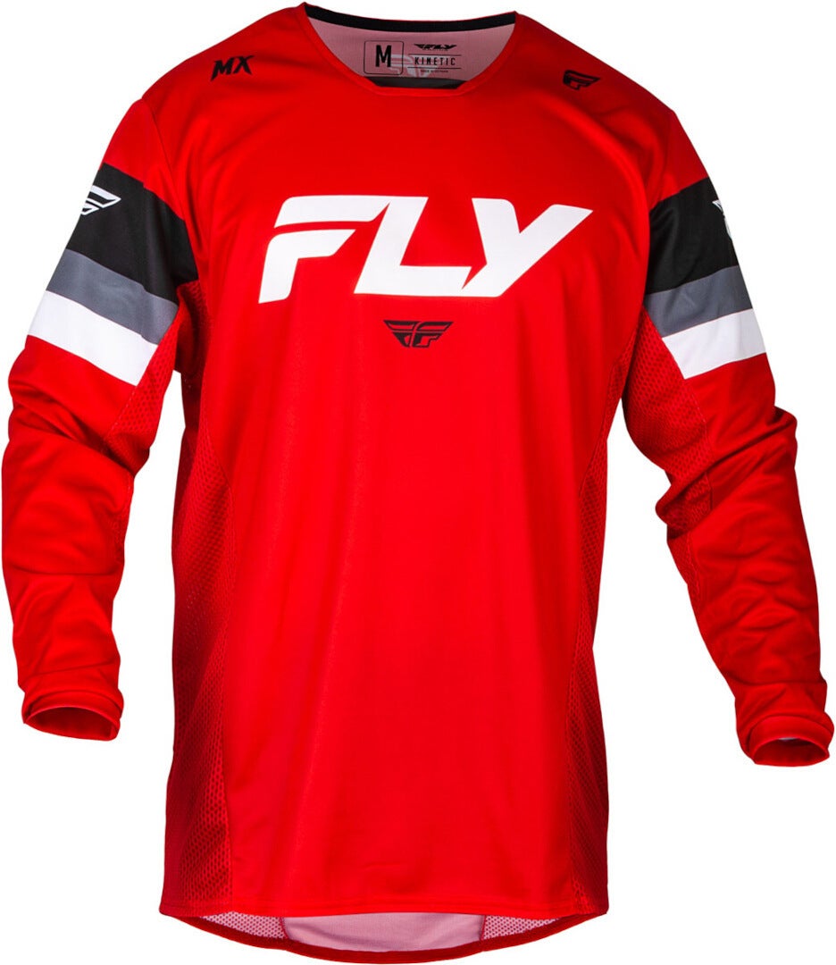 Fly Racing Kinetic Prix 2024 Motocross Jersey rot/weiß L Abbildung 1