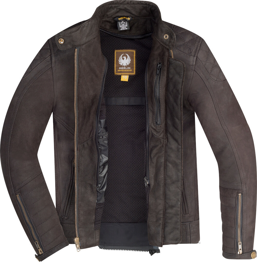 Merlin Mia Ladies Motorcycle Leather Jacket brown M Figure 3