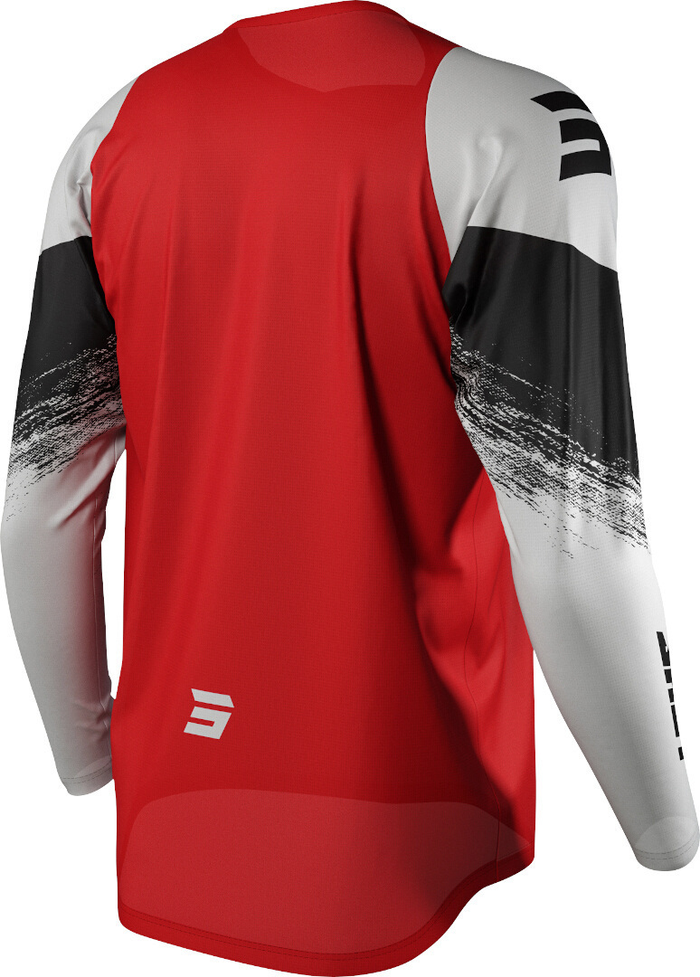 Shot Draw Burst Tricou de motocross Alb/Roșu S Figura 2