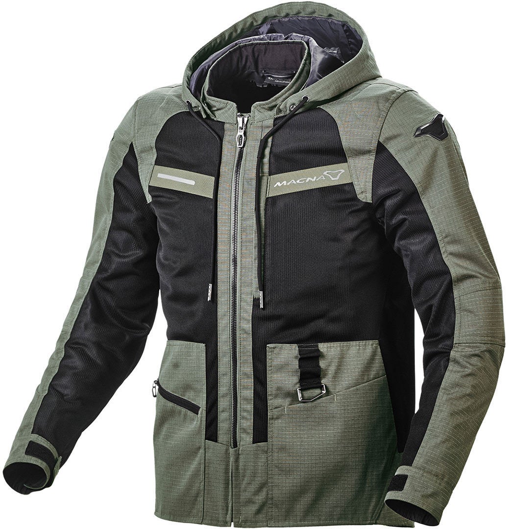 Macna Chinook Motorrad Textiljacke militärgrün M Abbildung 1