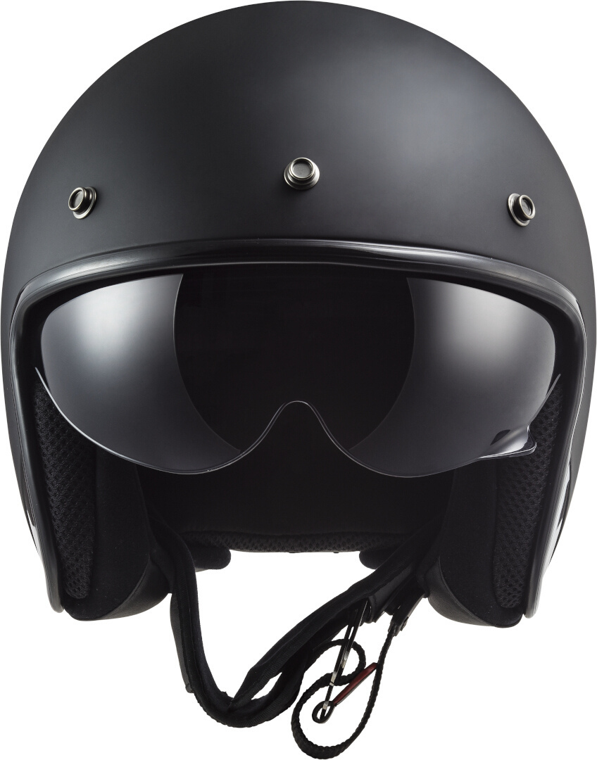 LS2 OF601 Bob II Solid Jet Hjelm Black Matt XXL (63/64) Figur 2