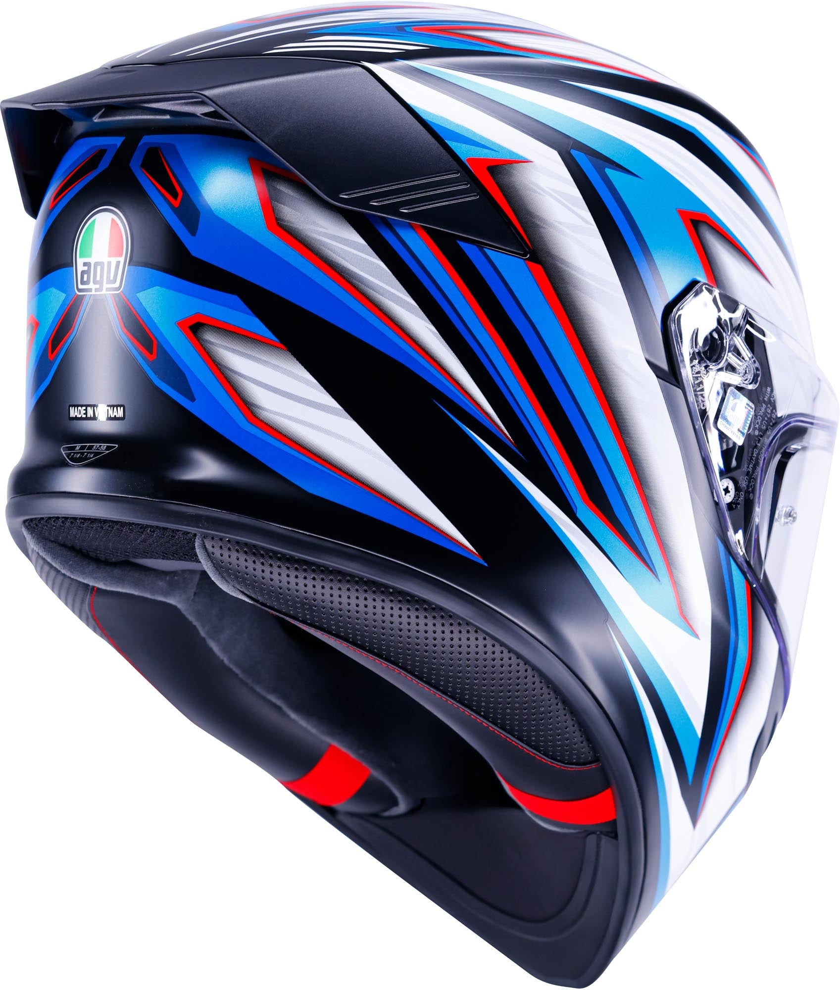 AGV K5 Zenithar Cască Negru/Alb/Albastru M (57/58) Figura 6