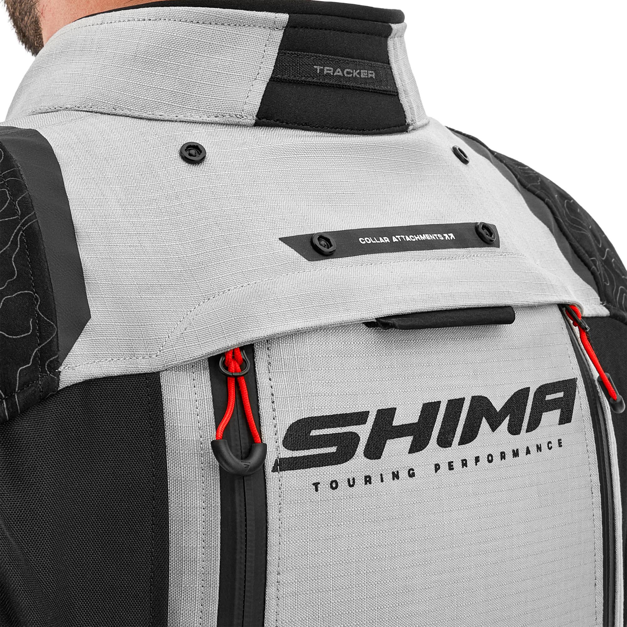 SHIMA Tracker Motorrad Textiljacken weiß/grau/rot L Abbildung 15